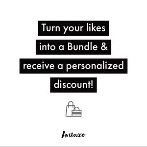 Don’t forget to Bundle your items!!!